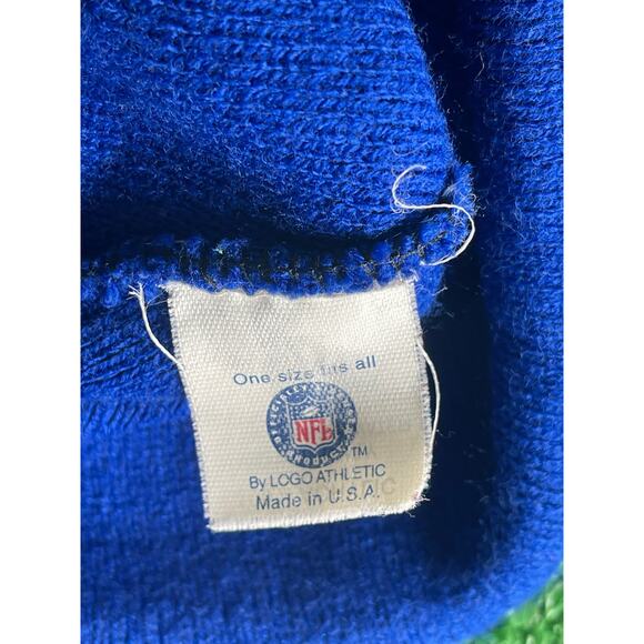 VINTAGE NFL Indianapolis Colts Beanie Hat Cap Blue Knit Embroidered 90s - Picture 5 of 5